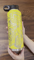 Laser Engraved Knitting Pattern 40 Oz Water Bottle